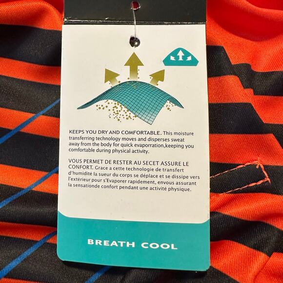 NWT Sport-Dri Neon Orange Bowling Polo Shirt XXL - Picture 5 of 8